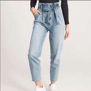Abercrombie & Fitch Paper bag waist jeans